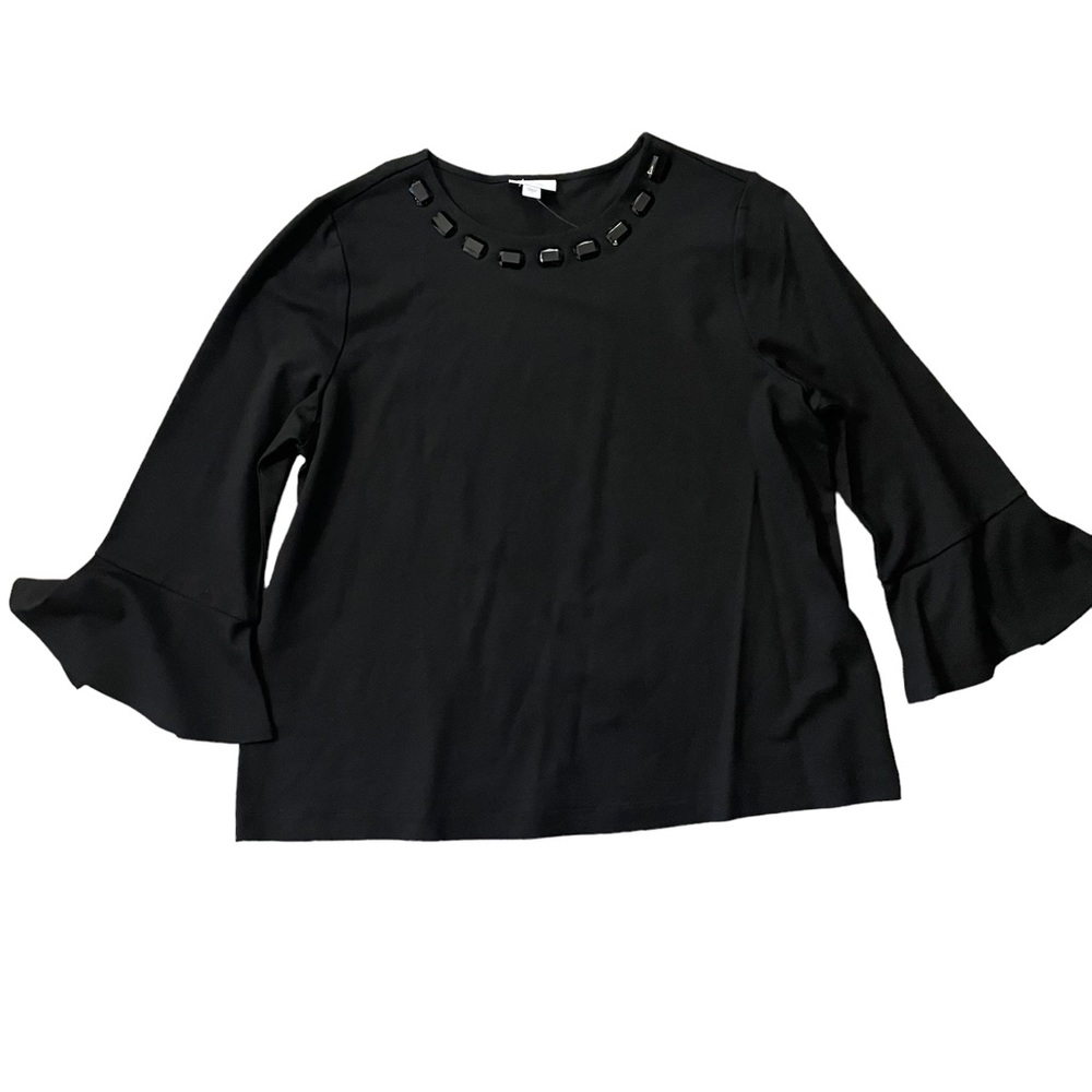 J. Jill Women’s Ponte Peasant Blouse NWT